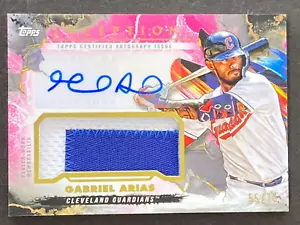 Gabriel Arias 2023 Topps Inception Magenta Patch Auto #ed 55/75 - Picture 1 of 10
