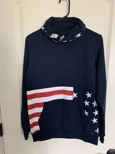 NWT H&M boy hoodie American flag size 12-14  - Picture 1 of 3