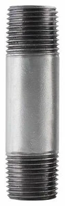 Lot of Ten (10x) NEW LDR 301 12X312 Galvanized Pipe Nipple, 1/2-In X 3-1/2-In - Picture 1 of 4