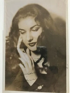 MARIA CALLAS - AUTOGRAFO SU FOTO - SIGNED PHOTO - 1949 - Foto 1 di 1