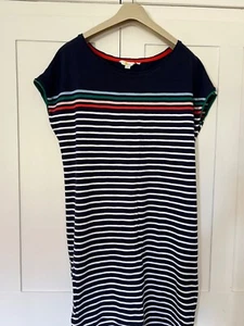 Boden navy and white striped dress size 14R - Picture 1 of 5