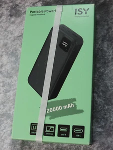 ISY Powerbank 20.000 mAh USB-C und USB-A NEU OVP - Bild 1 von 1