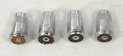 4 conectores de micrófono macho Amphenol 5/8" de colección 75-MC1M - sin resortes Foto 1 de 2