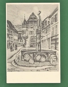 09 079 Künstler AK Kaysersberg i. Ober-Elsaß Reimesch Serie das größere Reich - Picture 1 of 2