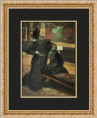 Impresión enmarcada personalizada Edgar Degas A Visit to the Museum Foto 1 de 2