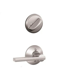 Schlage F59 LAT 626 Latitude Lever and Deadbolt Brushed Chrome Interior Only - Picture 1 of 1