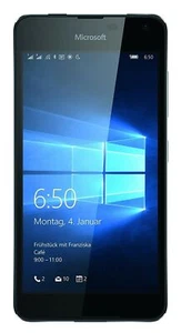 Microsoft Lumia 650 silber schwarz 5 Zoll 16GB LTE Windows Smartphone "sehr gut" - Bild 1 von 3