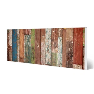 banjado Magnettafel 75x30cm Memoboard magnetisch Metall Pinnwand Buntes Holz - Bild 1 von 8