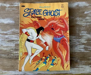 Libro para colorear Whitman vintage recuerdos de TV Space Ghost 1968 parcialmente coloreado - Imagen 1 de 10