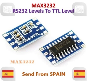 Mini RS232 MAX3232 Levels To TTL Level Module Serial Converter Board - Imagen 1 de 6