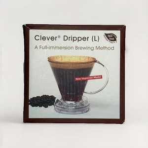 Clever Coffee Dripper Full-Immersion Brewing Method Pour Over Drip Sz Large - Picture 1 of 8