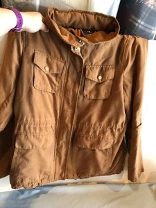 Vince Camuto MEDIUM Damen hellbraun Wildleder wie Mantel Jacke #SWIM - Bild 1 von 8