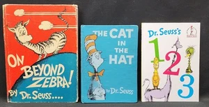 *RARE* The Cat In The Hat 1957 Houghton Mifflin 1st Edition Dr Seuss & 2 books - Picture 1 of 24