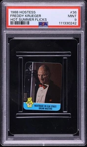 1988 Hostess Hot Summer Flicks Sticker #36 Freddy Krueger - PSA 9 MINT POP 4 - Bild 1 von 2