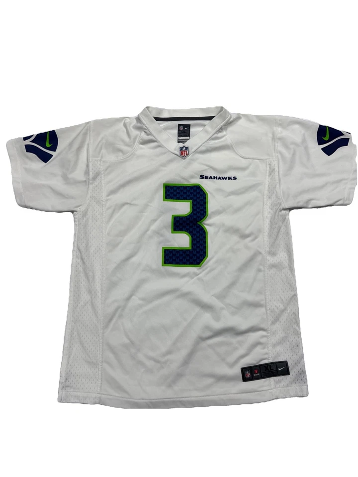 Футболка NFL Apparel белая размер XL (18/20) Wilson No3 Seattle Seahawks Nike - Изображение 1 из 4
