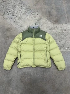Vintage The North Face 700 Green Down Puffer Full Zip Jacket Size M Damen - Bild 1 von 17
