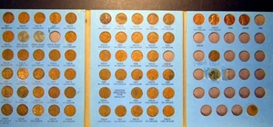 US Währung Lincoln Penny LOT zirkuliert 64 Münzen Kupfer Stahl Pennies veraltet - Bild 1 von 8