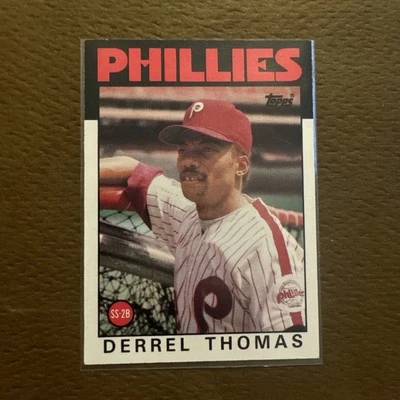 1986 Topps Chewing Gum  #158 Derrel Thomas - Image 1 of 2