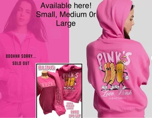 Victoria's Secret PINK BLING HOODIE HOSE & T-SHIRT 3-TEILIGES SET M oder L 🔥PINKS DOGS - Bild 1 von 14