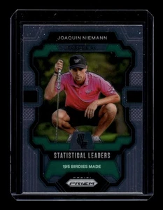 2024 Panini Prizm Liv Golf - 2024 Statistical Leaders Joaquin Niemann #87 (RC) - Picture 1 of 2