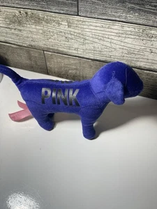 Victoria's Secret Love Pink Purple Velvet Stuffed Dog Puppy Plush 2011 - Picture 1 of 2
