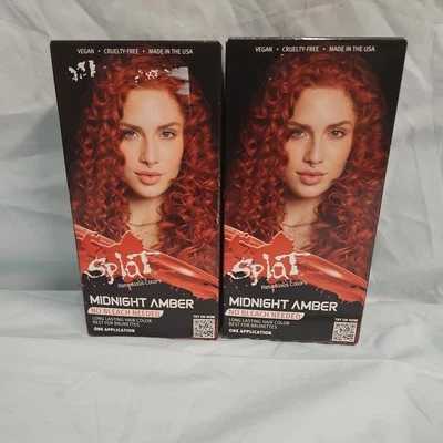 [2] Kit de Color de Cabello Ámbar Medianoche Plat Semipermanente Sin Blanqueador Foto 1 de 4