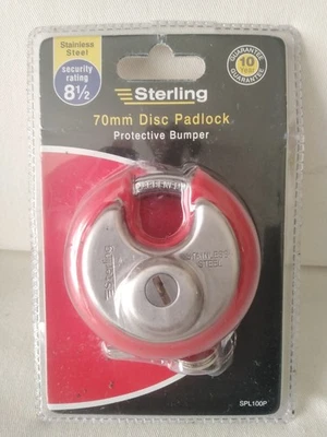 Sterling Locks Padlock 70mm stainless steel with key new - Image 1 of 4