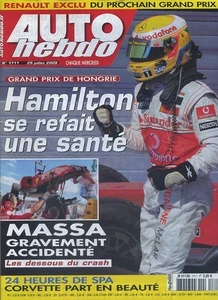 HEBDO AUTO Nr. 1711 29.07.2009 GP UNGARN 24h SPA WRC FINNLAND - Bild 1 von 1