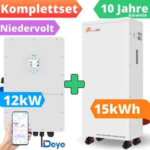 Deye SUN-12K-SG04LP3-EU + Batteriespeicher Felicity Solar Speicher 15 kWh Set PV - Bild 1 von 14