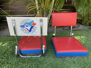 VTG Toronto Blue Jays Folding Stadium Seats KR Industries 1992 World Series MLB - Picture 1 of 24