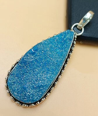 Regalo Titanio Durzy Piedras Preciosas 925 Chapado en Plata de Ley 1 pieza Colgante Joyería Foto 1 de 3