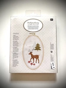 Rico Design Stickpackung ,,Bild - Rentier‘‘ 13x21cm, Komplettset - Bild 1 von 2