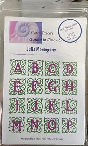 Carol Price's A Stitch in Time Stickerei CD Julia Monogramme - NEU! - Bild 1 von 3