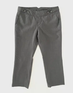 Banana Republic Pants Womens Size 6 Cropped Wool Trousers Gray Stretch lined - Picture 1 of 8