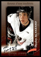 1998-99 QUEBEC REMPARTS AUTO LIMITED VERY RARE WESLEY SCANZANO 19/100