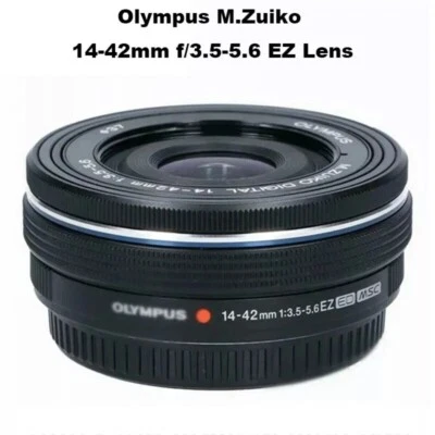 M.Zuiko 14-42mm f/3.5-5.6 EZ Lens for Olympus Panasonic M4/3 Mount Cameras Black - Image 1 of 4