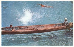 Jamaica - MONTEGO BAY - Canoa nativa ahuecada de árbol - Publ. Percy Huggins - Imagen 1 de 2