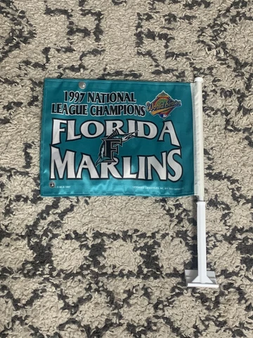 MLB Florida Marlins 1997 World Series Champions Double Sided Car Window Flag Cover
