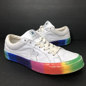 Converse Golf le Fleur One Star Ox Rainbow Sneaker Mens 11 Womens 13 - Picture 1 of 10
