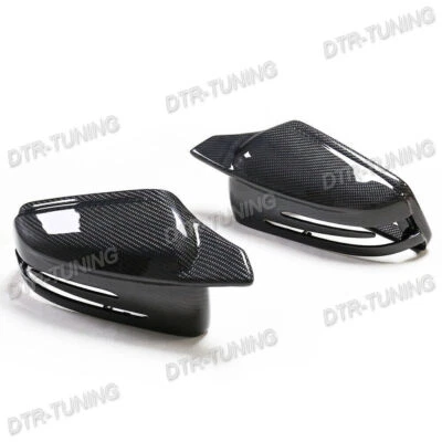 Carbon Fiber M Performance Sport Wing Mirror Caps For Mercedes C63 CLA45 CLS63 - Imagem 1 de 4