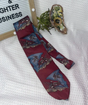 Corbata de seda Ducks Unlimited para hombre hecha en EE. UU. vida silvestre tema de caza Foto 1 de 4