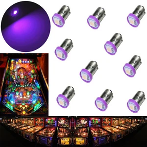 10x #1893 #44 #47 #1847 BA9S 1 SMD LED Pinball Máquina Bombilla Púrpura 6.3V EE. UU. - Imagen 1 de 7
