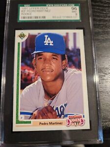 1991 Upper Deck #2f Pedro Martinez Rookie Boston Red Sox Pitcher SGC 96 Mint Hof