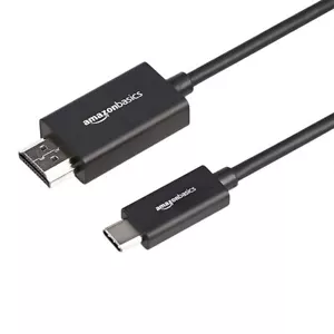 Amazon Basics Premium Aluminum USB-C to HDMI Cable Adapter (Thunderbolt 3 Compat - Picture 1 of 7