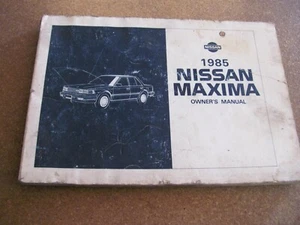 Nissan Máxima 1985 manual del propietario OM5E-0U11U2 - Imagen 1 de 9