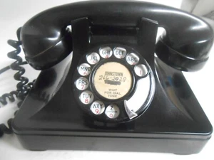 Vintage Bakelite NORTH ELECTRIC MFG Co Art Deco Black Desk Telephone Old Phone - Picture 1 of 12
