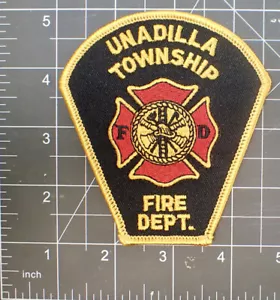 Vintage Fire Department Embroidered Patch Unadilla Township, Michigan - Picture 1 of 2