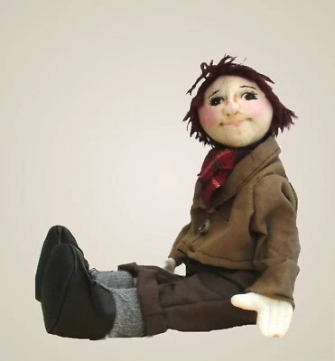 Tom Urchin cloth doll sewing pattern by pcbangles. 10" Victorian-style doll - Image 1 of 4