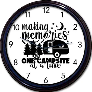 Orologio da parete camper campeggio fare ricordi trasporto viaggio 10" nuovo - Foto 1 di 1