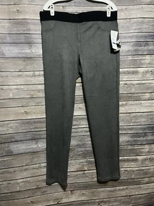 KAREN KANE Womens Gray Faux Suede Skinny Pants Pull On High Waist Stretch Sz XL - Picture 1 of 13